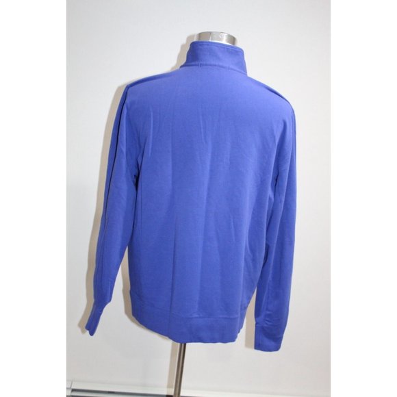 B. DRADDY 1/4 Zip Pullover Golf Polo Long Sleeve XL Blue Pockets - Picture 3 of 6